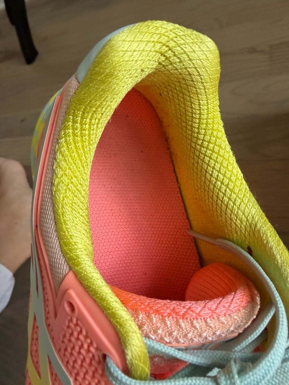 Asics Gel-Resolution 8 Women's Tennis Shoes Sun Coral/Sour Yuzu - Picture 5 of 10